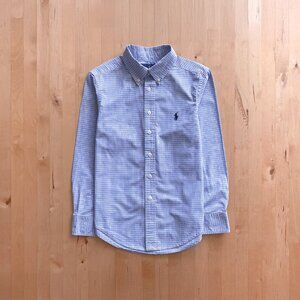 Ralph Lauren Tattersall Dress Shirt Boys Small
